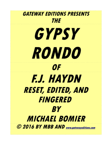 Gypsy Rondo (arr. Michael Bomier)