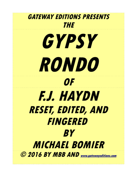 Gypsy Rondo (arr. Michael Bomier)