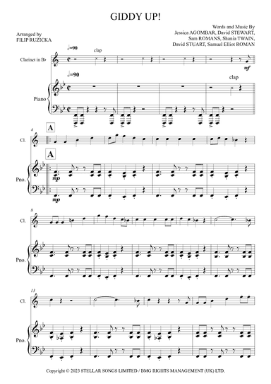 Giddy Up! (arr. Filip Růžička)