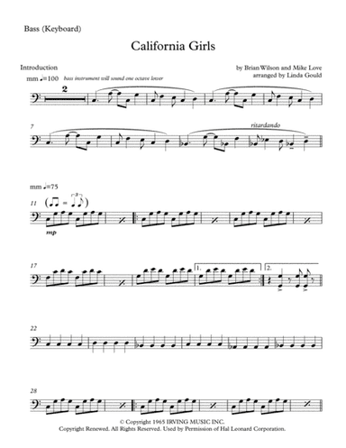 California Girls (arr. Linda Gould)