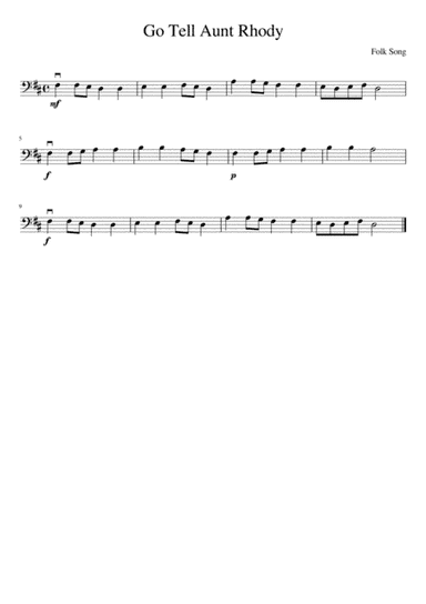 Go Tell Aunt Rhody (arr. Yuri Braga)