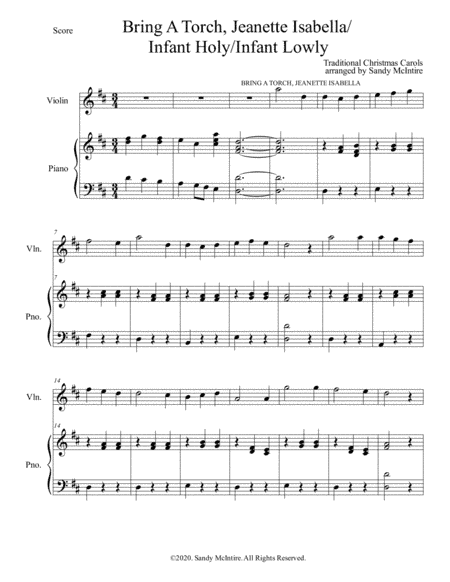 Bring a Torch, Jeannette Isabella/Infant Holy, Infant Lowly (arr. Sandy McIntire)