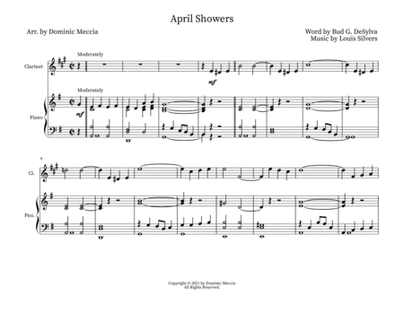 April Showers (arr. Dominic Meccia)