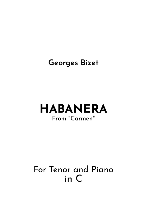 Habanera (arr. Jireh J.)