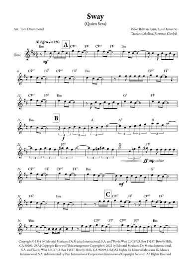 Sway (quien Sera) (arr. Tom Drummond)