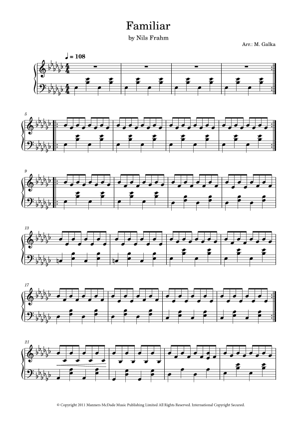 Familiar (arr. Magdalena Galka)