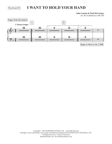 I Want To Hold Your Hand (arr. Kevin Robison)