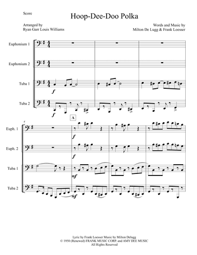 Hoop-dee-doo (arr. Ryan Garr Louis Williams)