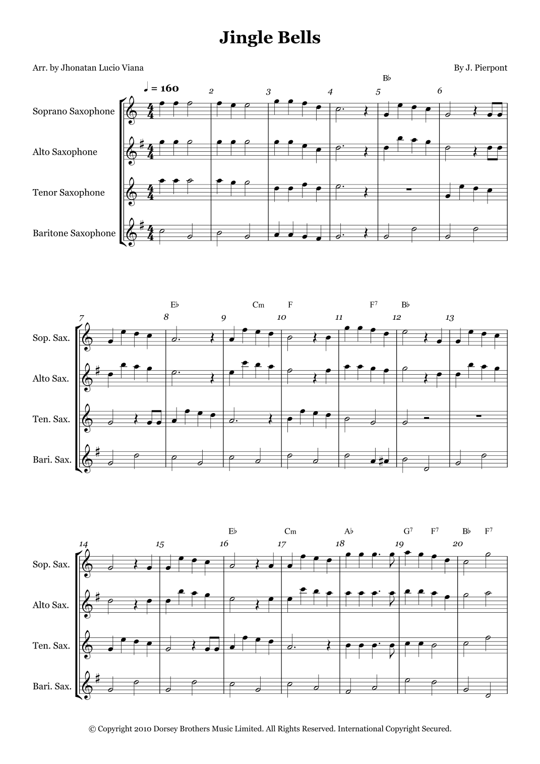 Jingle Bells (arr. Jhonatan Lucio Viana)