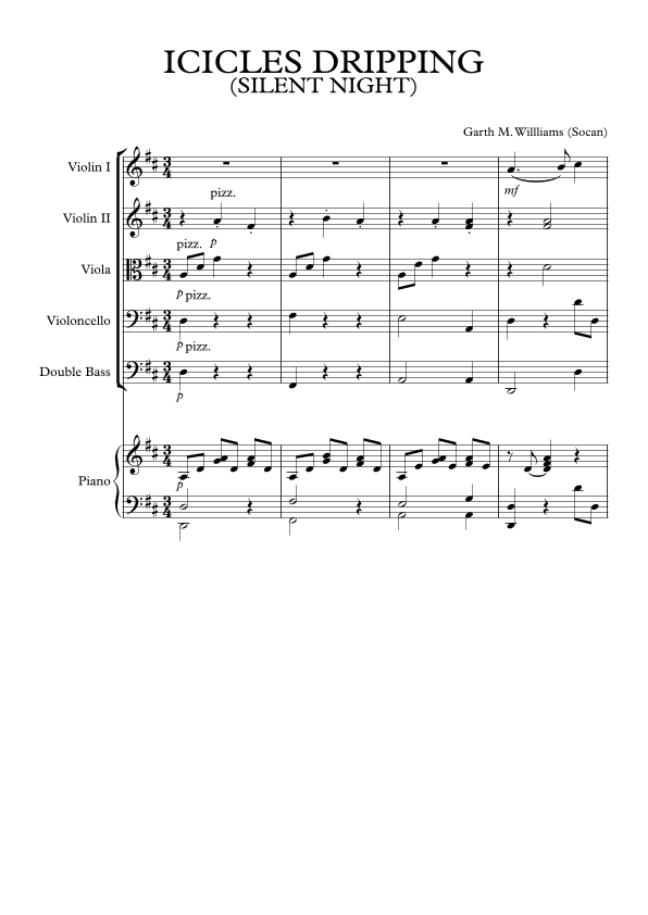 ICICLES DRIPPING FOR STRING ORCHESTRA