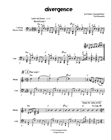 Divergence by The Khromatiks, for Electric Violin & Loop Station