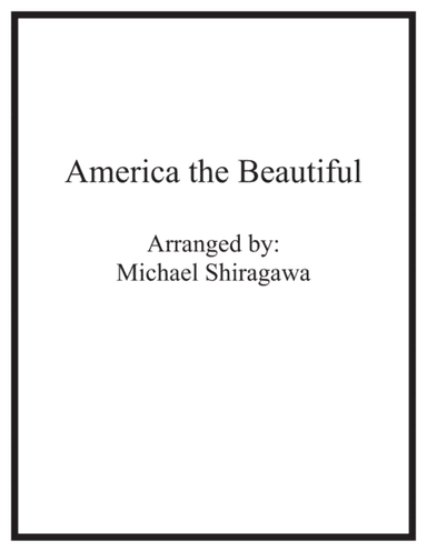 America the Beautiful - Violin solo (arr. Michael Shiragawa)