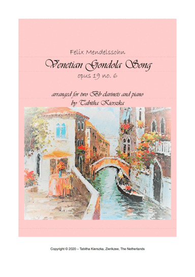Venetian Gondola Song (arr. Tabitha Kierszka)