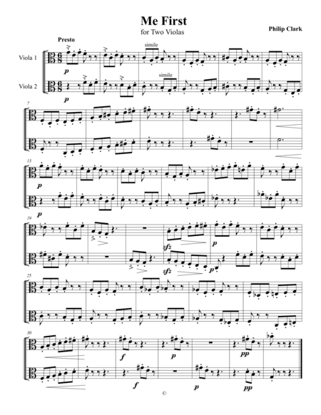 Me First for Two Violas