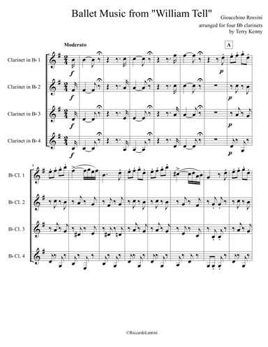 Ballade Music from "William Tell" (arr. Riccardo Lentini)