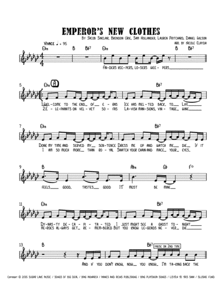 Emperor's New Clothes (arr. Nicole Elayda)
