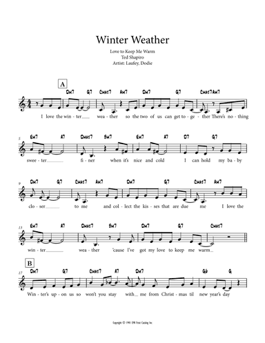 Winter Weather (arr. Charlie Lee)