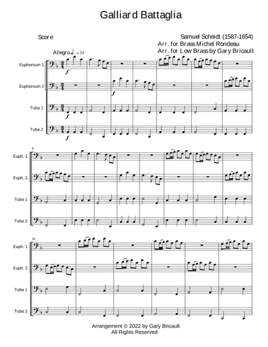 Galliard Battaglia (arr. Gary Bricault)
