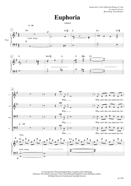 Euphoria (arr. Jetse Bremer)
