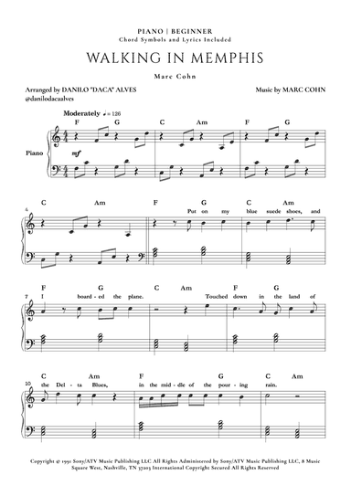 Walking In Memphis (arr. Danilo "Daca" Alves)