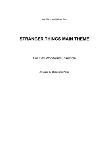 Stranger Things Main Title Theme (arr. Christopher Pence)