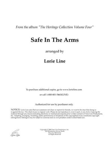 Safe In The Arms Of Jesus (arr. Lorie Line)