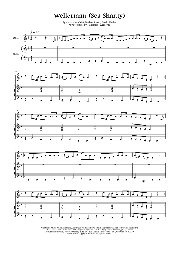 Wellerman (arr. Henrique F Mangoni)