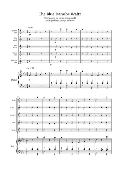 The Blue Danube Waltz (arr. Rodrigo Faleiros)