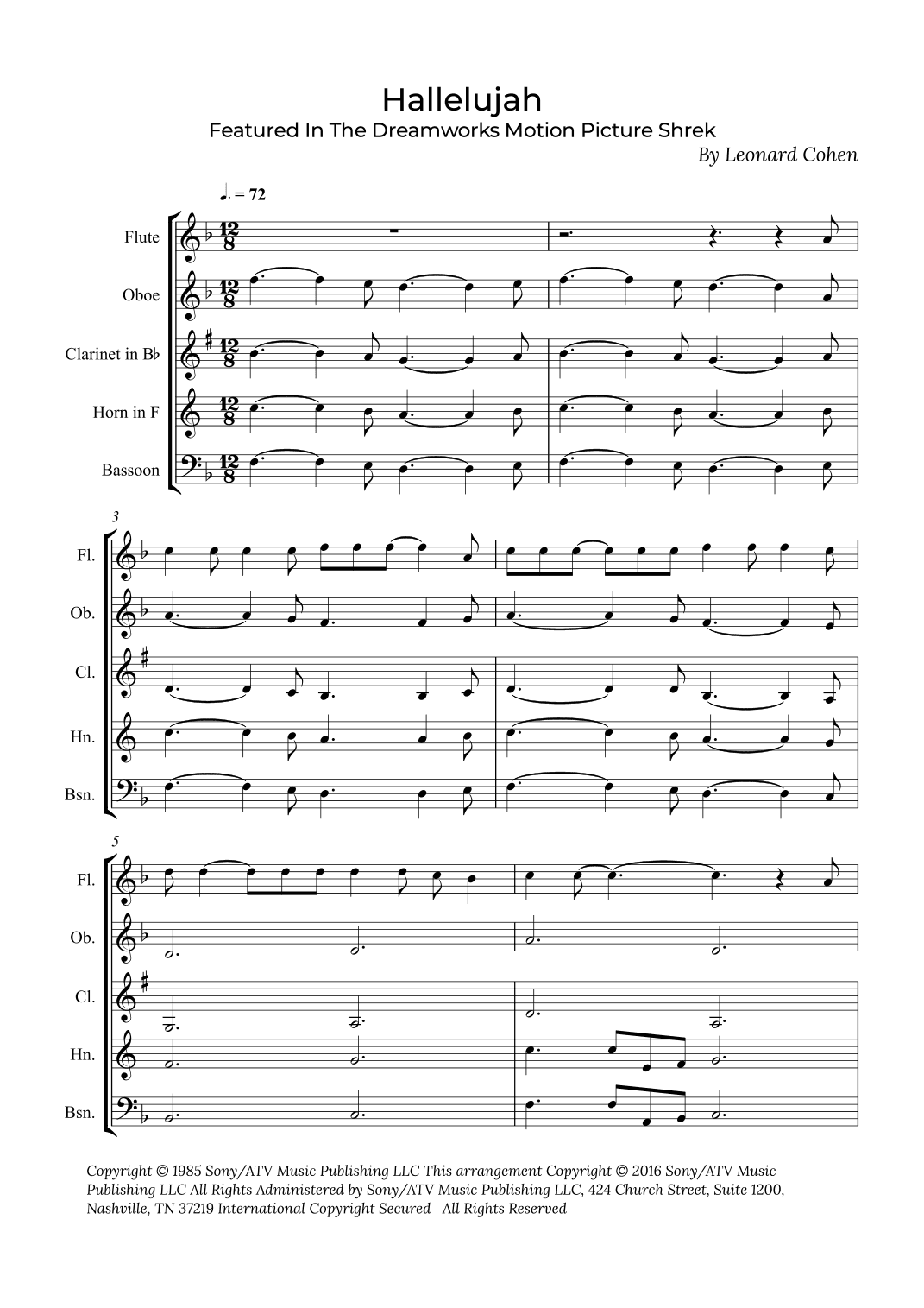 Hallelujah (arr. Alex Nunes Rodrigues)