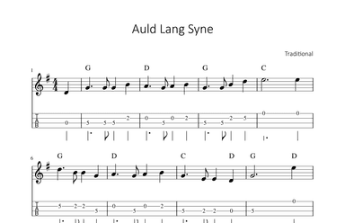 Auld lang syne (arr. songbooks.info)