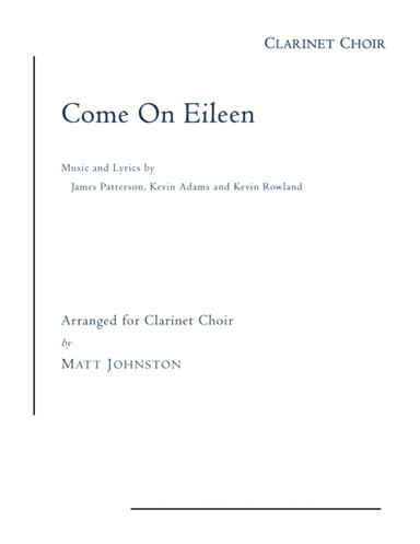 Come On Eileen (arr. ALRY Publications, LLC)