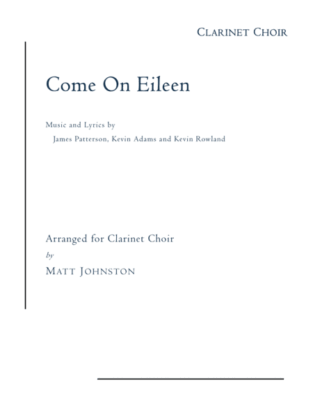 Come On Eileen (arr. ALRY Publications, LLC)