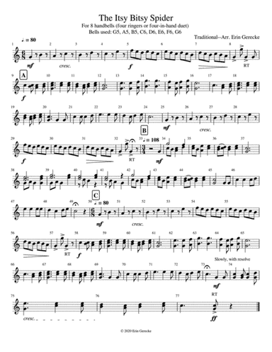 The Itsy Bitsy Spider (arr. Erin Gerecke)