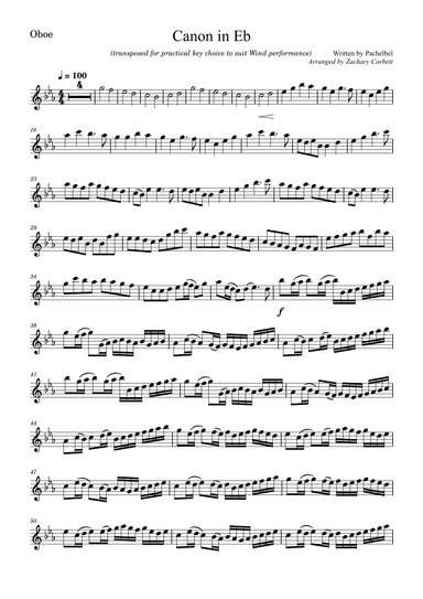 Canon in D (arr. Zachary Corbett)