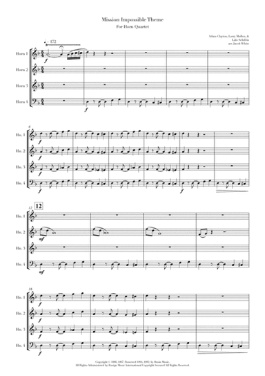 Mission: Impossible Theme (arr. Jacob White)