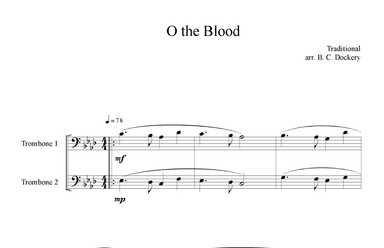 O The Blood (Trombone Duet) (arr. B. C. Dockery)