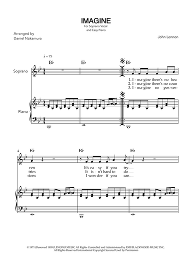 Imagine (arr. Daniel Nakamura)