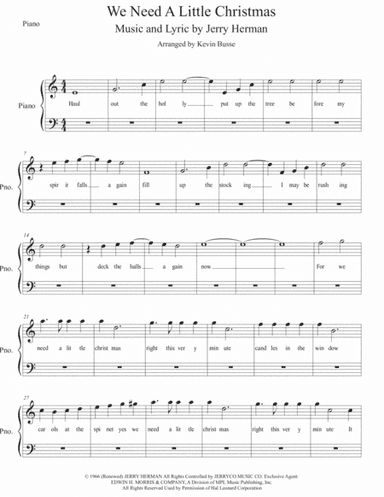 We Need A Little Christmas (arr. Kevin Busse)