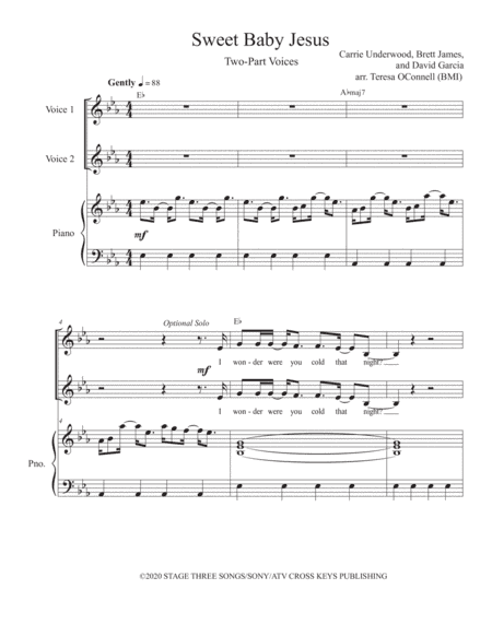 Sweet Baby Jesus (arr. Teresa OConnell (BMI))