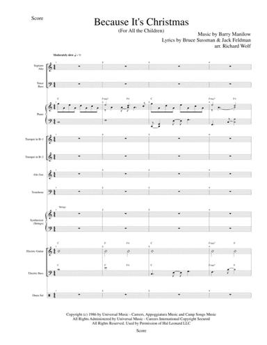 Because It's Christmas (For All the Children) (arr. Richard Wolf)
