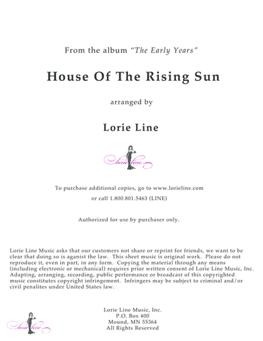 House Of The Rising Sun (arr. Lorie Line)