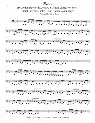 10,000 Hours (arr. Kevin Busse)