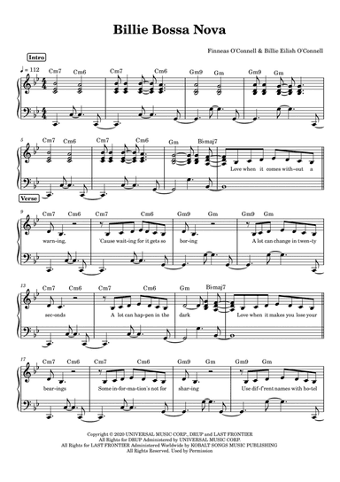 Billie Bossa Nova (arr. Anacrusa)