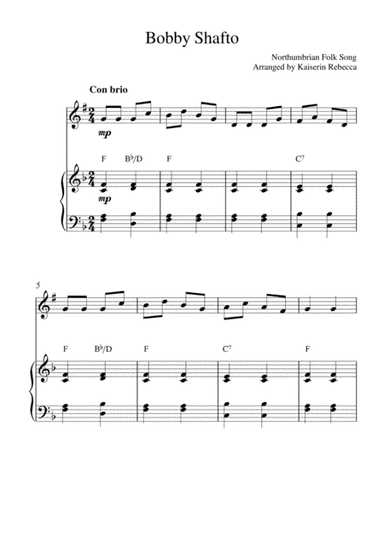 Bobby Shafto (arr. Kaiserin Rebecca)