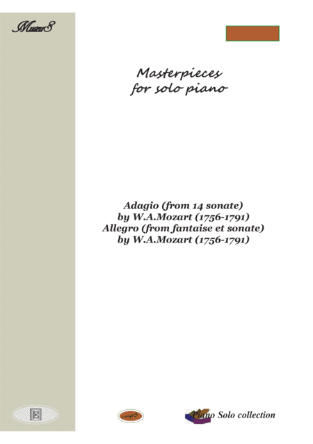Masterpieces for solo piano 8 by  W.Mozart (arr. PianoSheetNow)