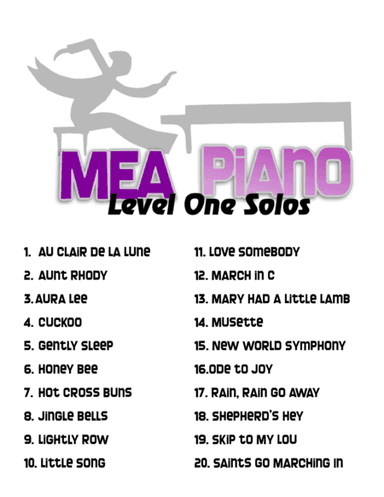 MEA Piano Level One Solos (arr. MEA Piano Studio)
