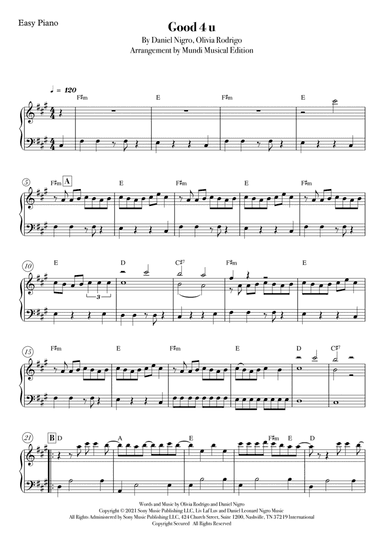 Good 4 U (arr. Mundi Musical Edition)