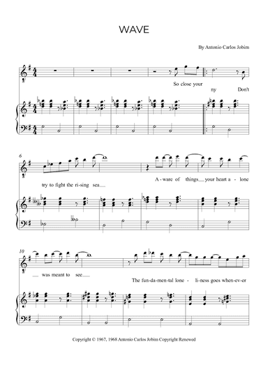 Wave (arr. Alex Nunes Rodriguez)