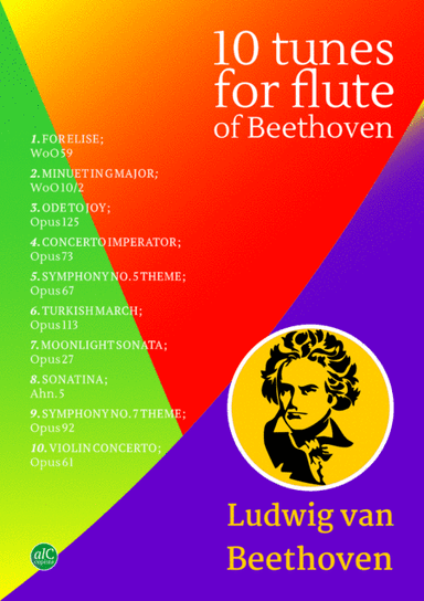 10 tunes for FLUTE of Beethoven (arr. Anderson Leal)
