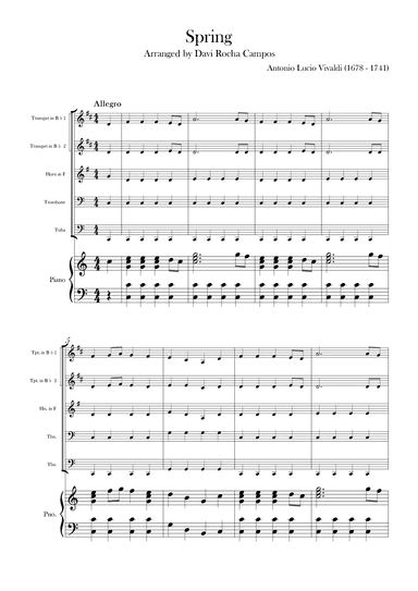 Spring (arr. Davi Rocha Campos)